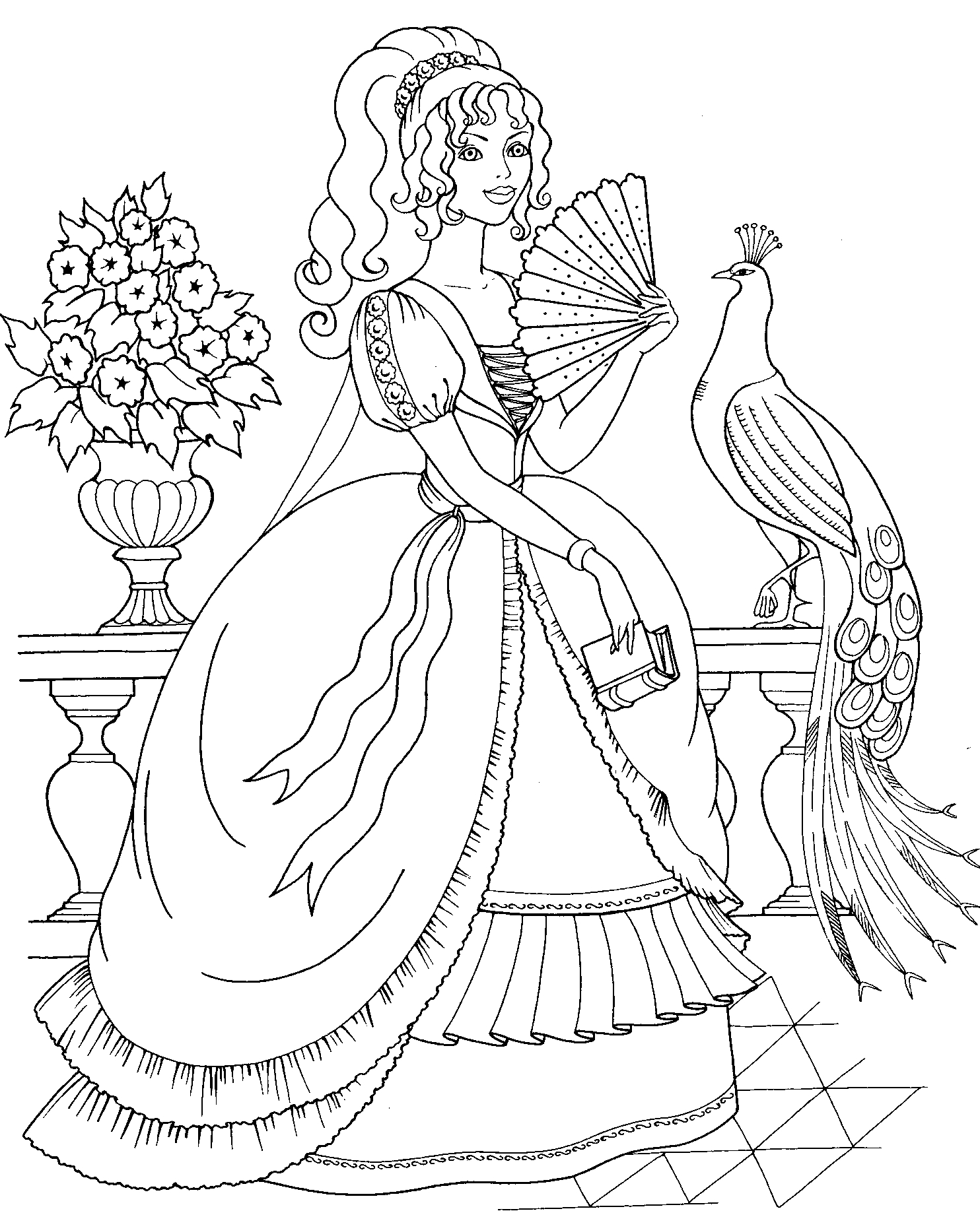 1484x1835 Unique Realistic Princess Coloring Pages For Adults Design