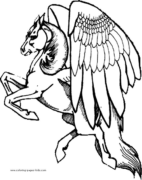 590x745 Pegasus Coloring Pages 2