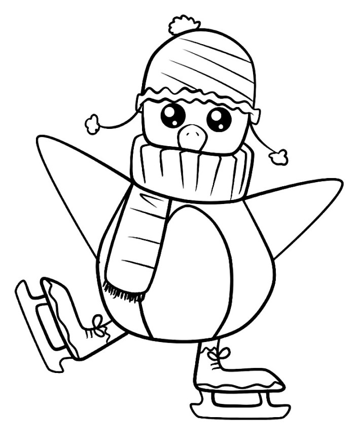 700x875 Cute Penguin Coloring Pages Download And Print For Free