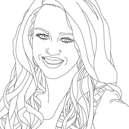440x440 Attractive Realistic People Coloring Pages Pictures