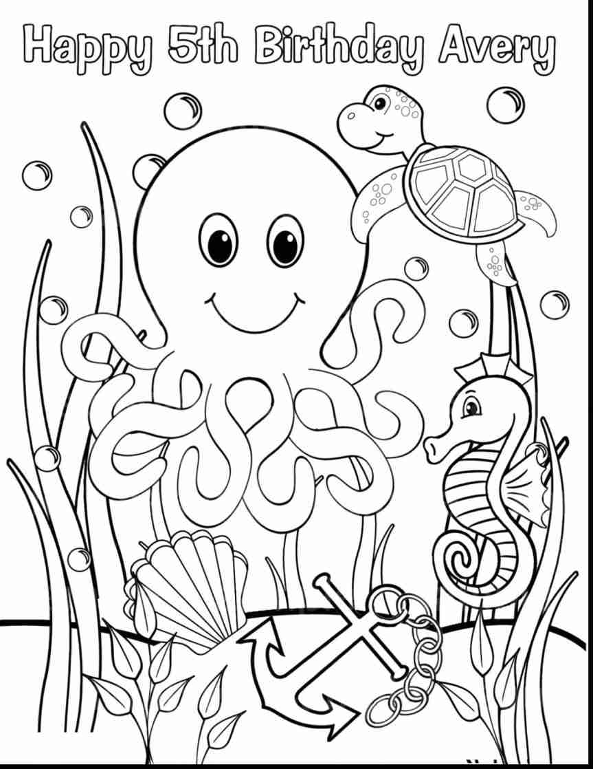 863x1118 Ocean Animals Coloring Pages Sea Life Presented Brilliant
