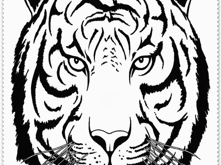 Realistic Tiger Coloring Pages