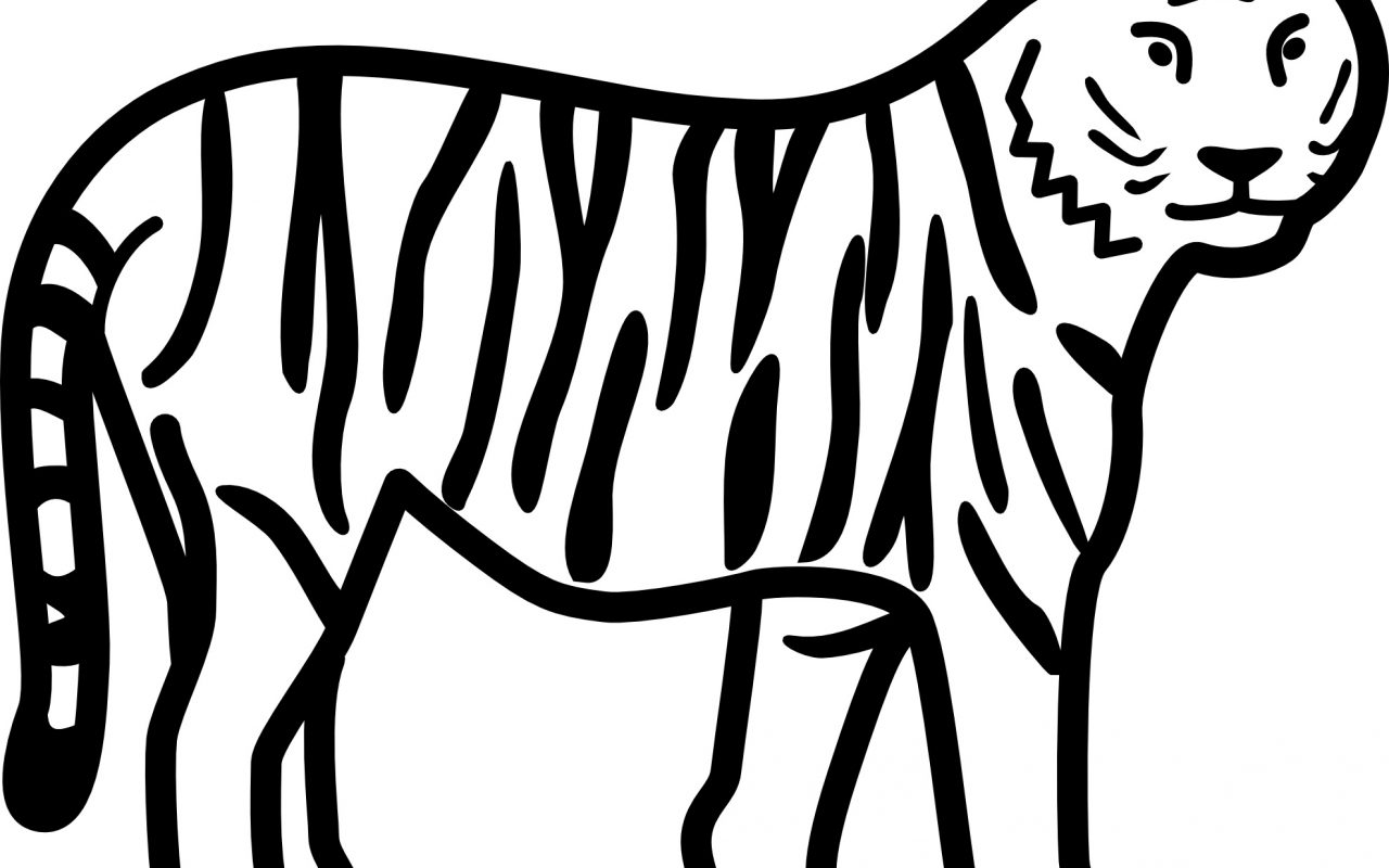 1280x800 Impressive Tiger Coloring Pages Daniel To Print Printable Easy Pdf