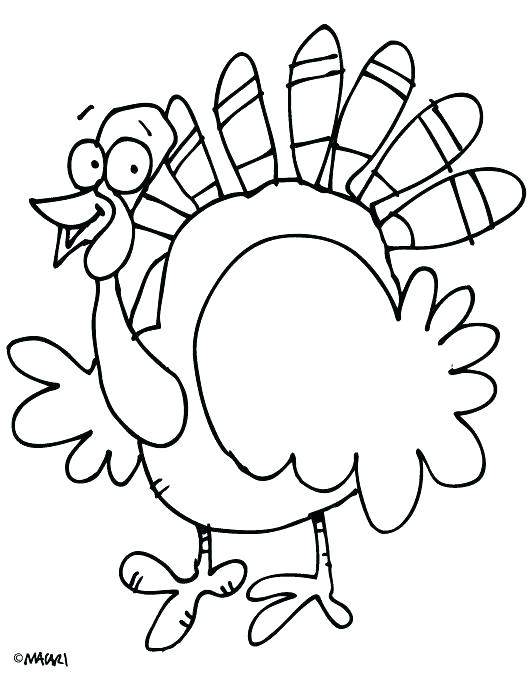 531x679 Turkey Coloring Pages Printable Free Realistic Turkey Coloring