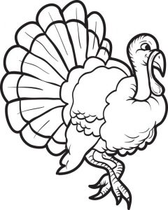 240x300 Turkey Coloring Pages For Kids