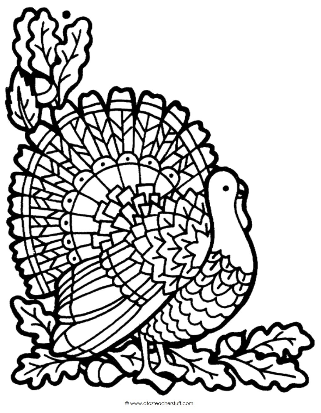 1040x1340 A Turkey For Thanksgiving Coloring Pages Book