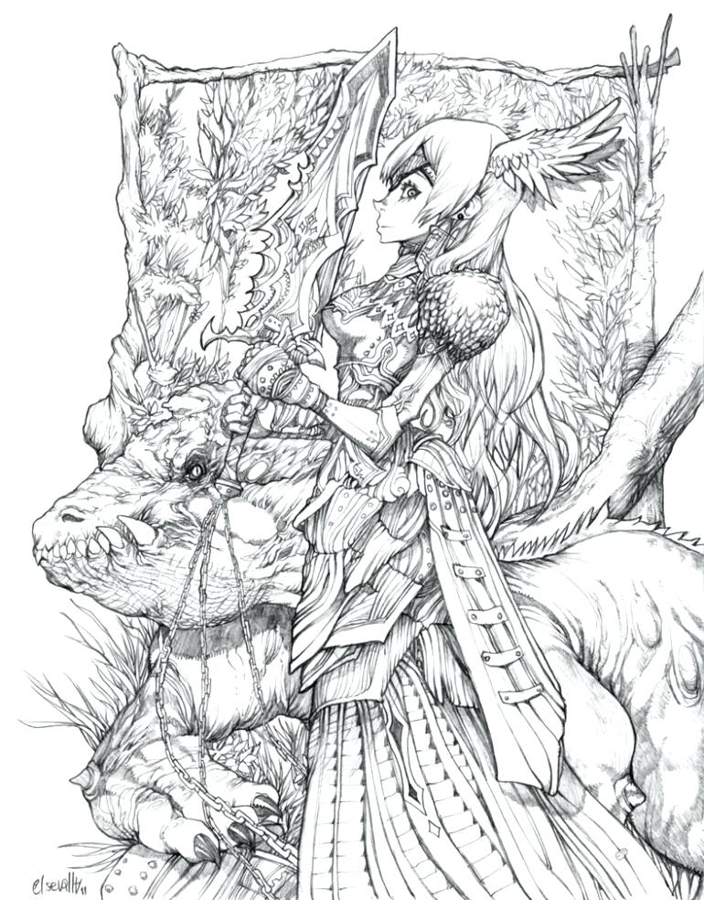 770x984 Detailed Color Pages Really Hard Coloring Pages Bird And Flower