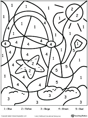 300x400 Color By Numbers Coloring Pages Color The Picture Best Color By