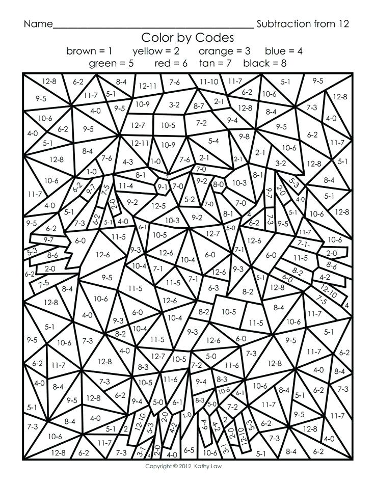736x952 Color By Numbers Coloring Pages Vodaciinfo Color By Numbers