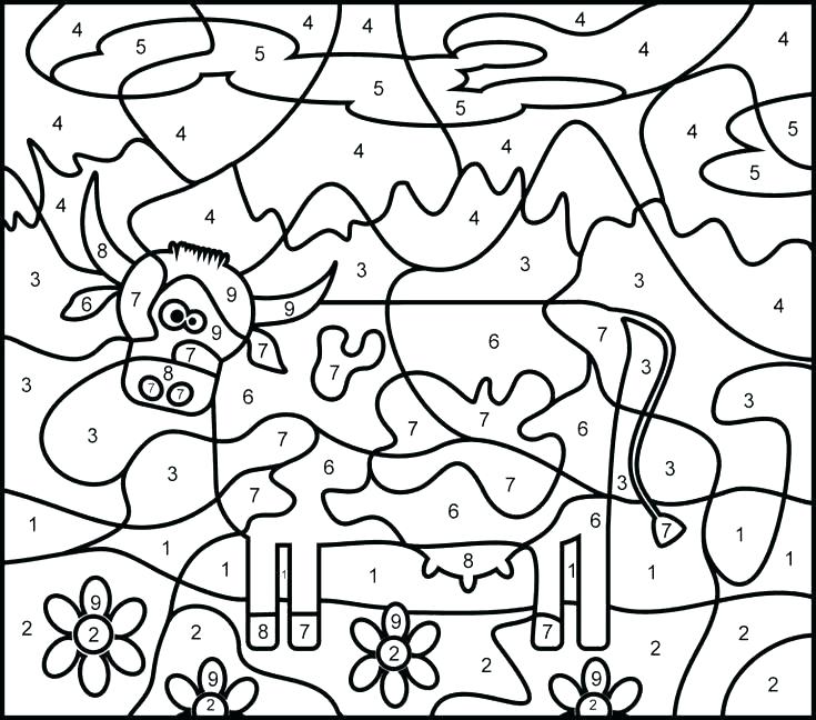 735x648 Color By Numbers Pages