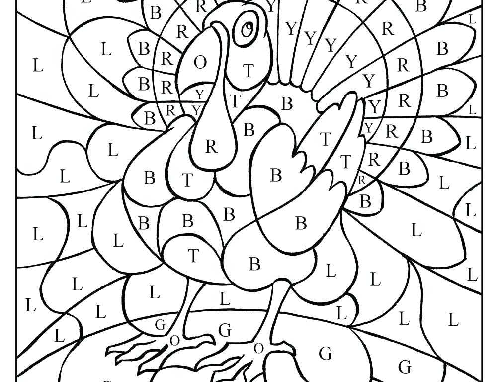 1000x768 Color By Number Coloring Pages With Printable Color By Numbers