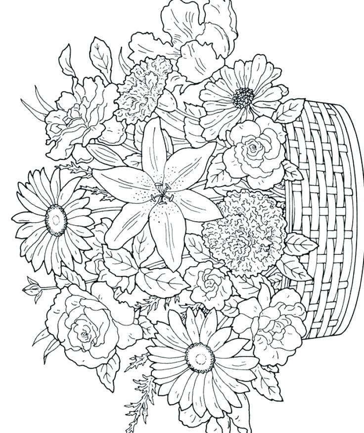 736x875 Hard Halloween Coloring Pages