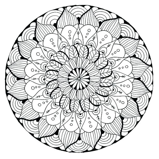 615x615 Difficult Mandala Coloring Pages Difficult Mandala Coloring Pages