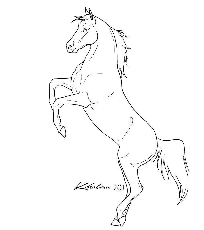 841x949 Arabian Horse Coloring Pages Lineart Stallion By In Rearing 20