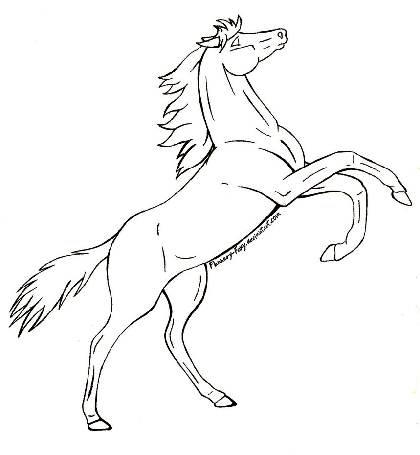 859x929 Rearing Horse Coloring Pages New Glum Me