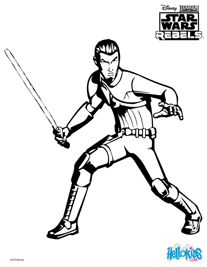 820x1060 Swr Kanan Coloring Page From Star Wars Rebels Tv Series. More Star