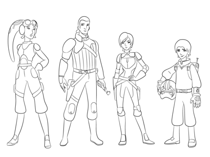430x321 Star Wars Rebels Characters Coloring Page Cool Printables