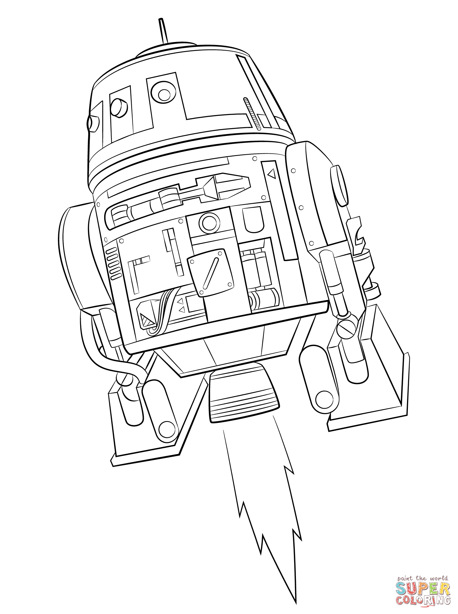 1526x2046 Star Wars Rebels Chopper Coloring Pages