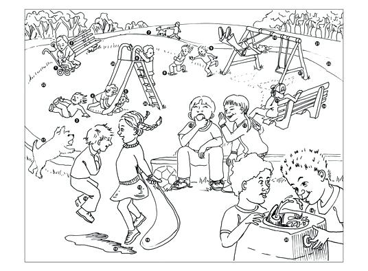 536x394 Playground Coloring Pages Free Playground Coloring Pages