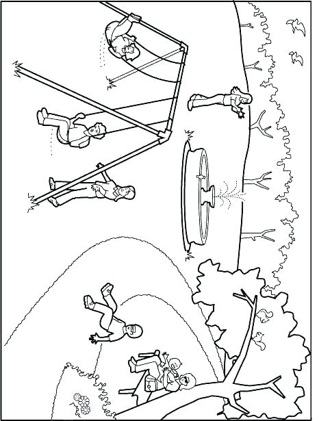 466x615 Playground Coloring Pages Playground Coloring Pages Playground