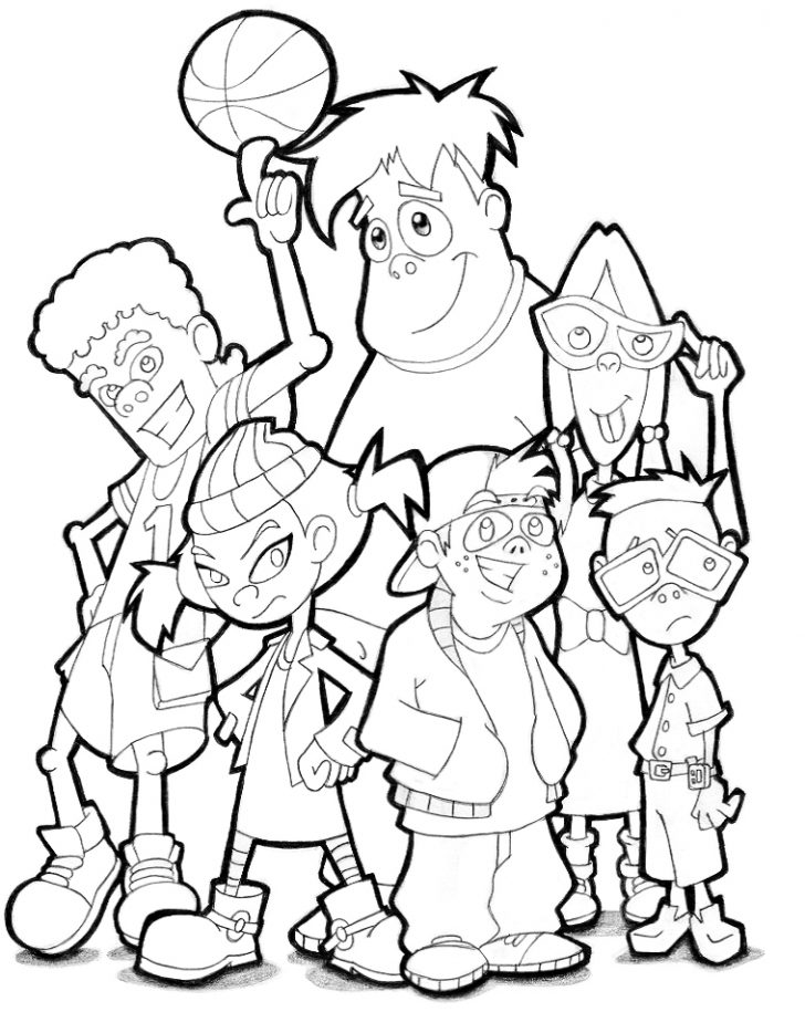 728x934 Disney Recess Coloring Pages