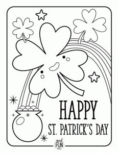 231x300 St. Patrick's Day Coloring Pages For Kids