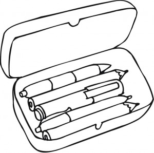 300x298 Coloring Pages Of Pencil Box For Preschoolers