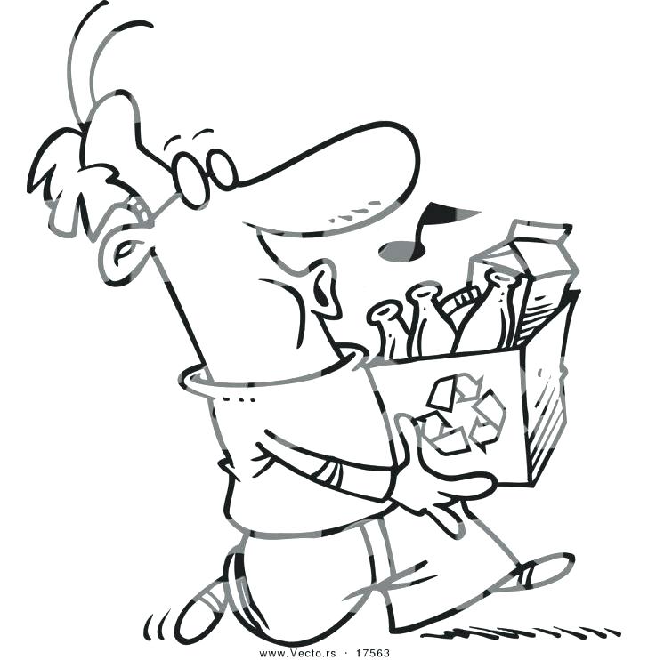 728x742 Recycle Coloring Pages Recycle Bin Colouring Page Recycle Bin
