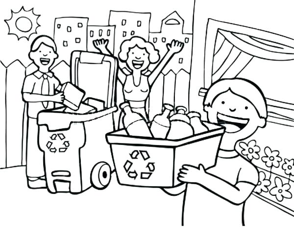 600x488 Recycle Coloring Pages Recycling Coloring Page Best Shots Recycle