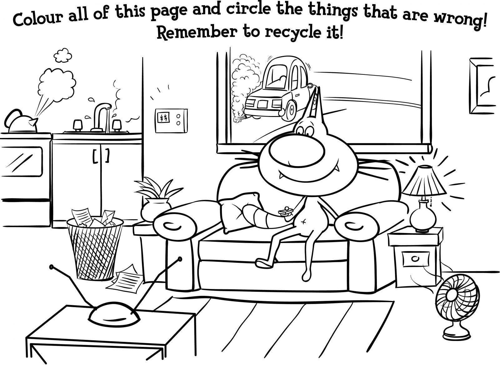 1600x1167 Special Recycling Coloring Pages Activity Colouring Natural