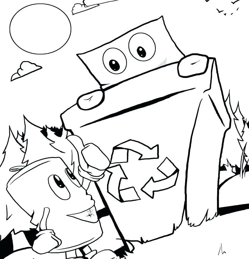 863x900 Kids Coloring Pages Kids Coloring Recycle Coloring Pages