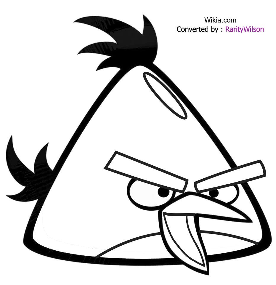 932x962 Red Angry Bird Coloring Pages Yellow Bird Angry Birds Coloring