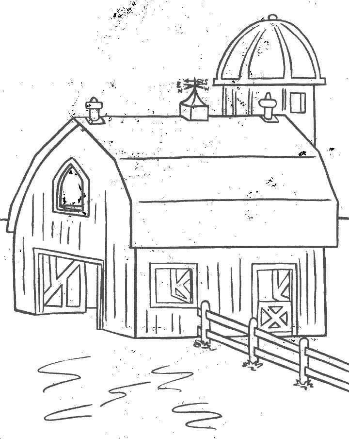 720x904 Barn Coloring Page Murs