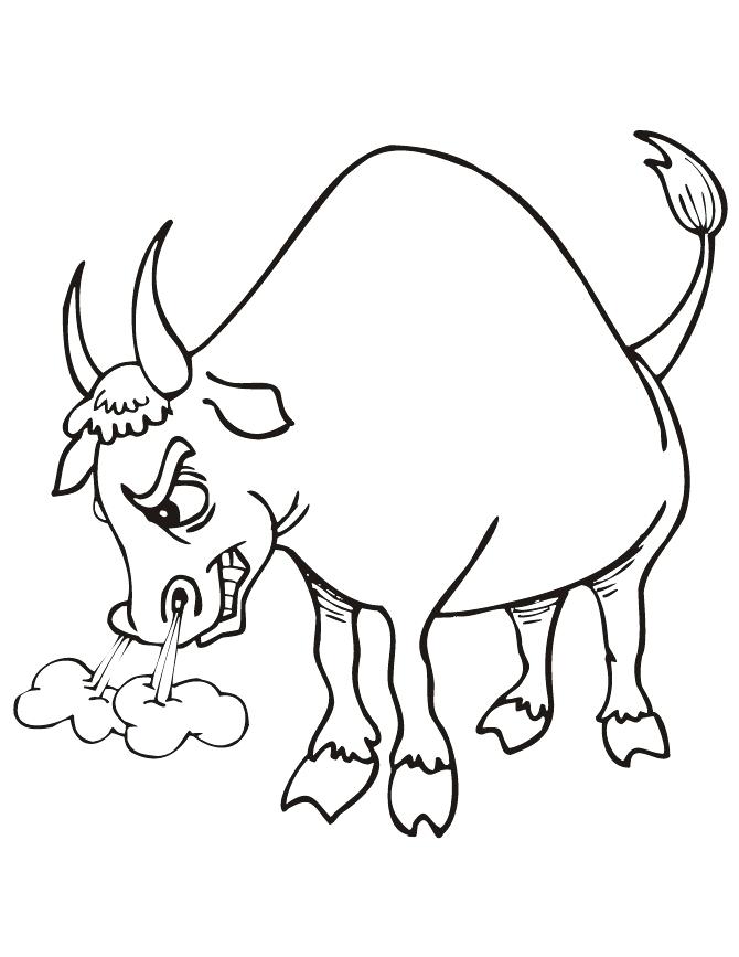 670x867 Bull Coloring Page Bull Coloring Pages Mad Rodeo Bull Red Bull F1