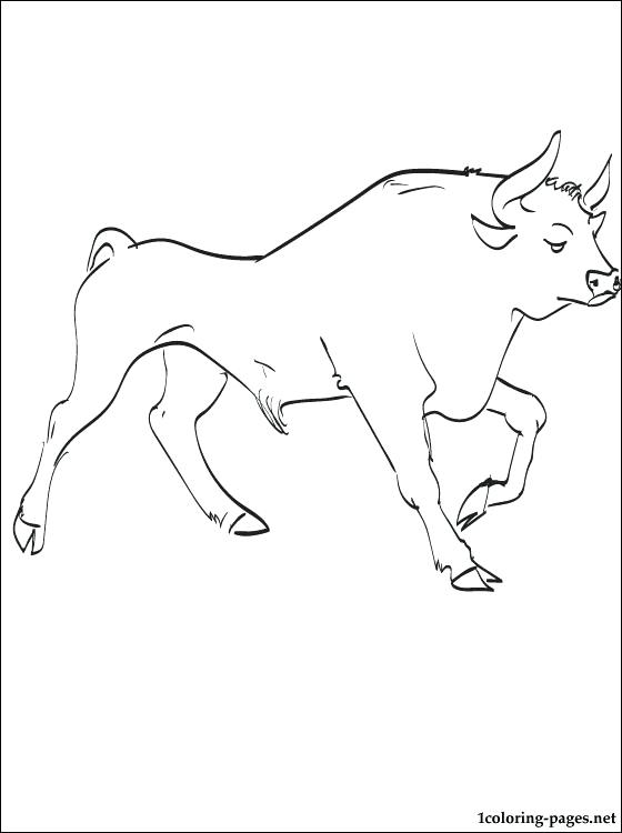 560x750 Bull Coloring Page Bulls Coloring Pages Bull Coloring Page Blue
