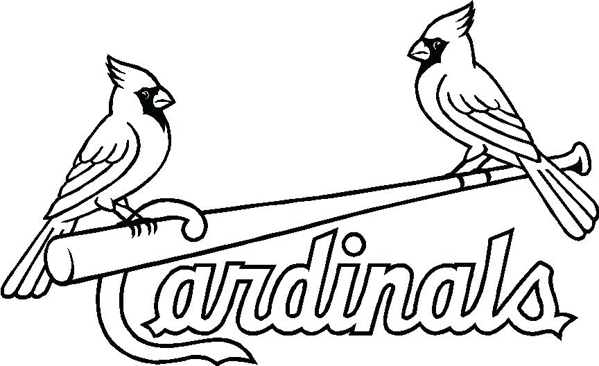 864x528 St Cardinals Logo Coloring Page Stencils St St Cardinals Logo