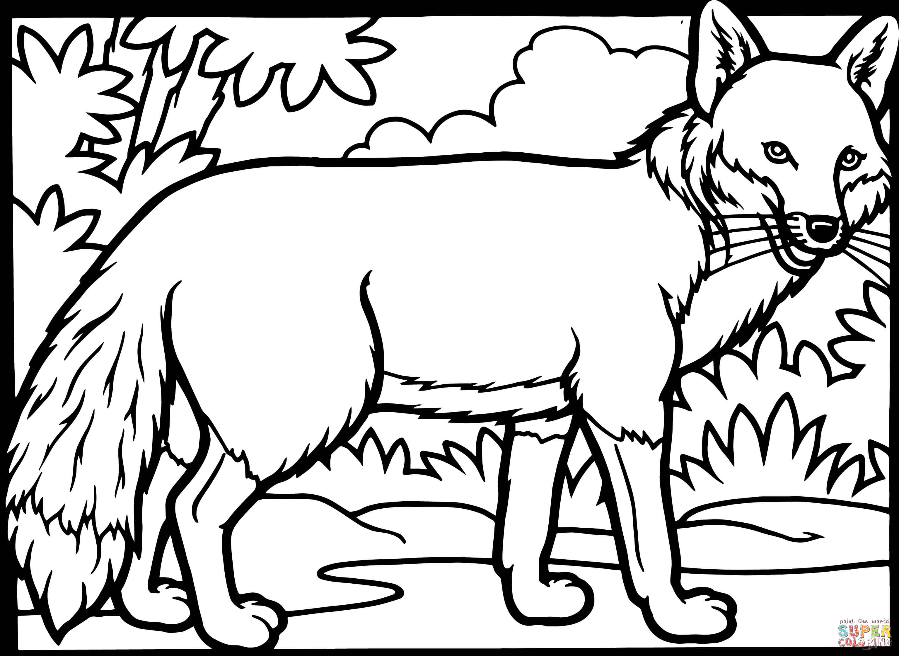 3069x2239 Lofty Design Fox Coloring Pages Red Page Free Printable Home