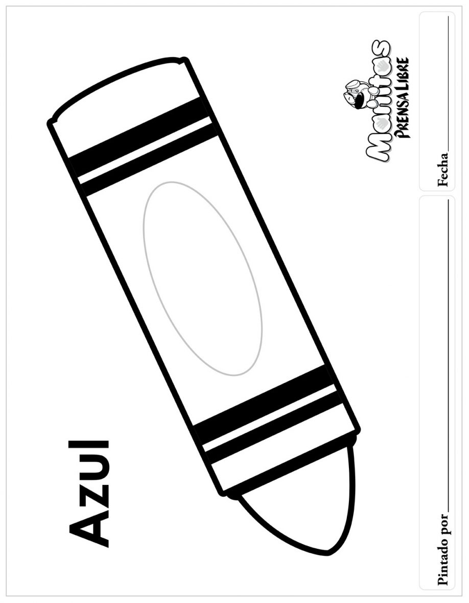 Red Crayon Coloring Page