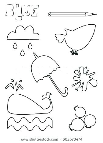 338x470 Blue Coloring Sheet One Fish Two Red Blue Coloring Pages Color