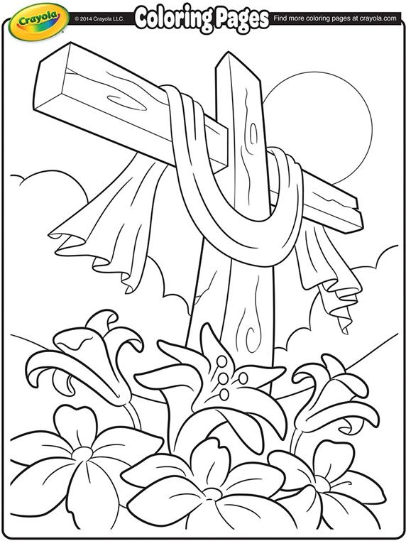 Red Cross Coloring Page