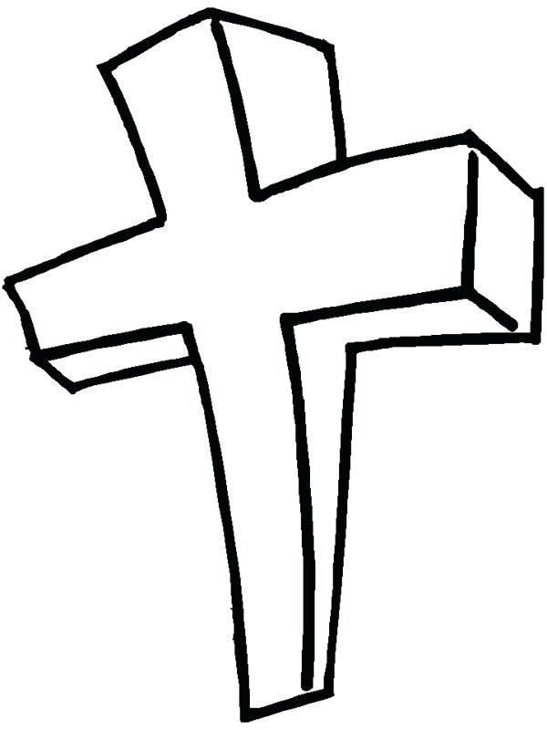 600x800 Coloring Pages Of A Cross Cross Color Page Printable Cross