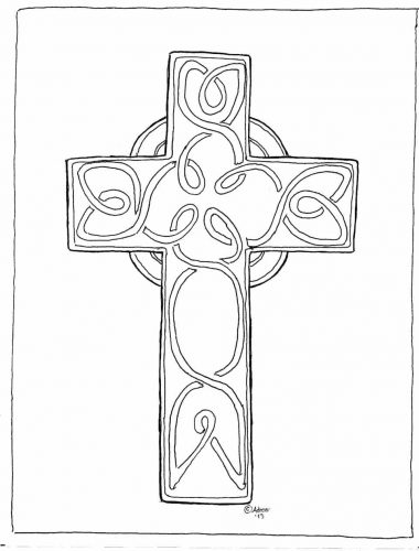380x500 Coloring Page Coloring Pages Of Crosses. Coloring Pages Jesus