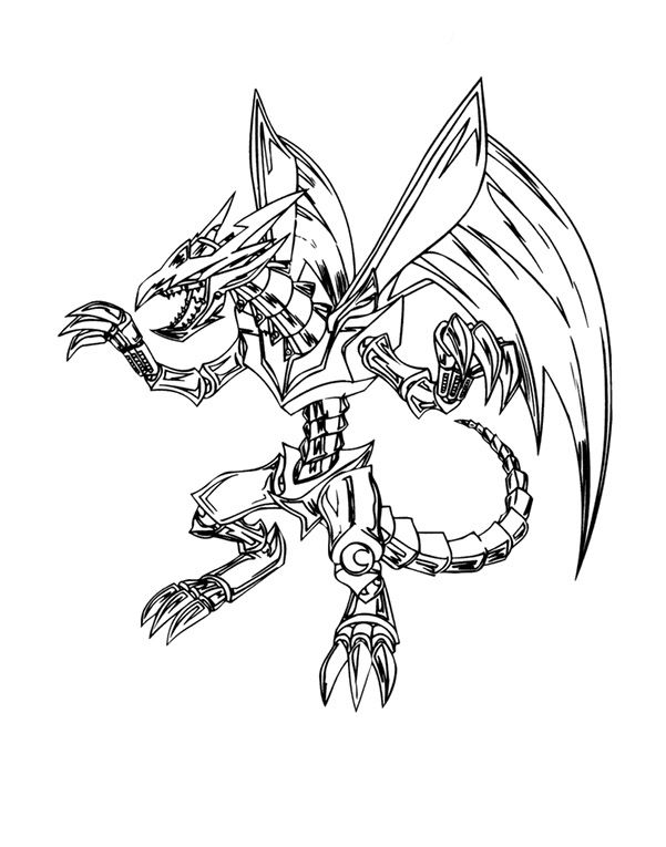 601x765 Red Eyes Black Metal Dragon Coloring Pages Andres