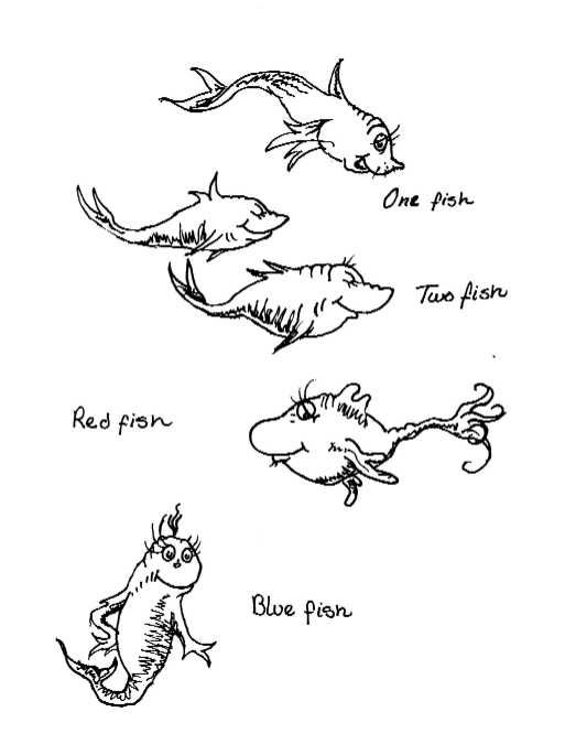 513x685 One Fish Two Fish Red Fish Blue Fish Coloring Pages Alluring Best
