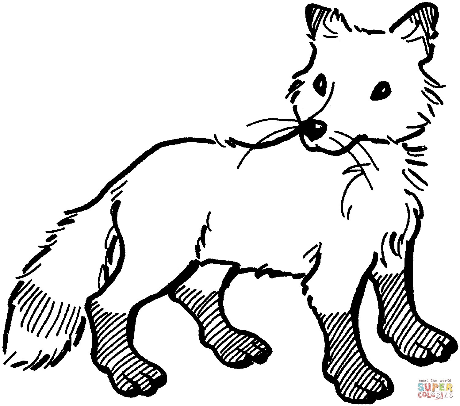 1500x1324 Coloring Page Of A Red Fox Copy Red Fox Coloring Pages