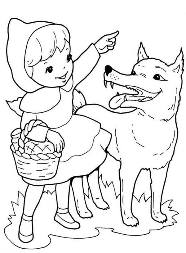 Red Hood Coloring Pages
