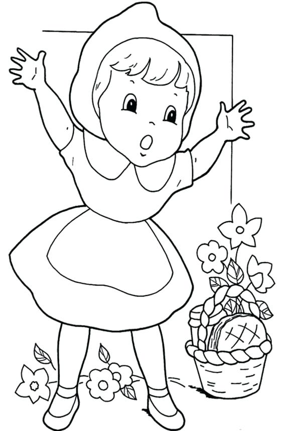 600x859 Little Red Riding Hood Story Printable Little Red Riding Hood