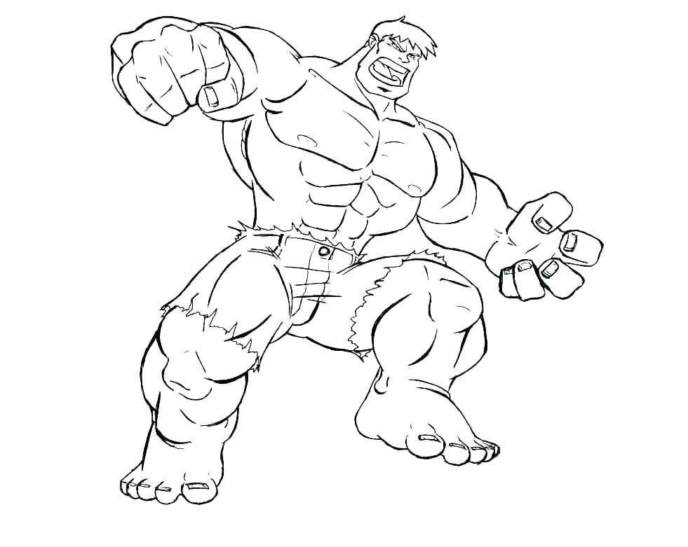 981x781 Red Hulk Coloring Pages