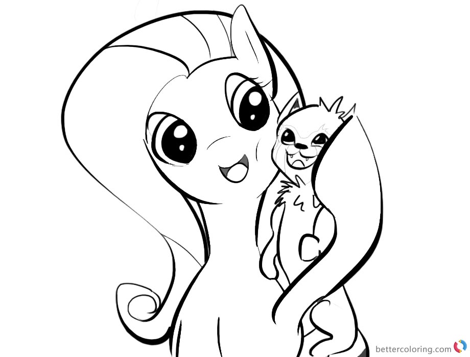 920x700 Red Panda Coloring Pages My Little Pony With Red Panda Pet