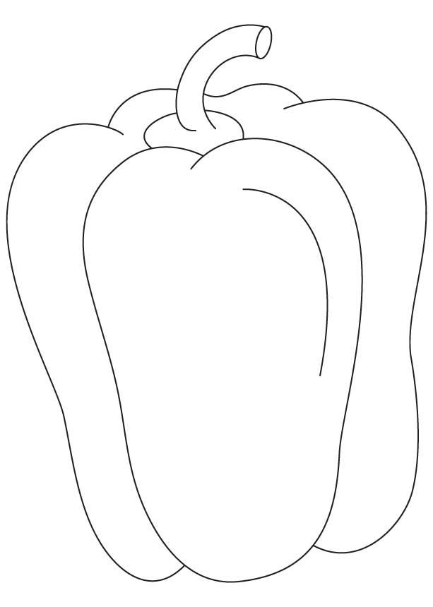 613x860 Capsicum Fruit Coloring Pages Download Free Capsicum Fruit